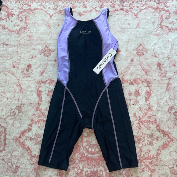 Cadocado NWT Girls Athletic One Piece Competitive Swimsuit Size 12-14 - Picture 1 of 5